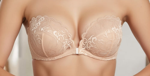 Lace Push-Up Adhesive Bra