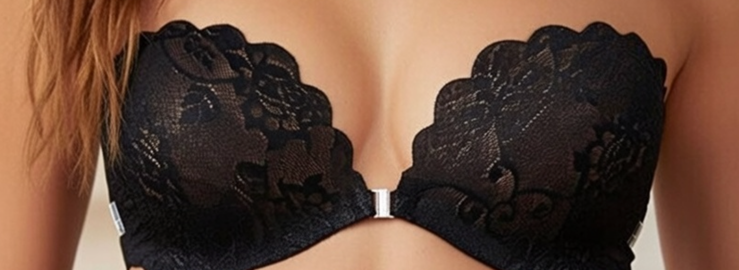 Lace Push-Up Adhesive Bra